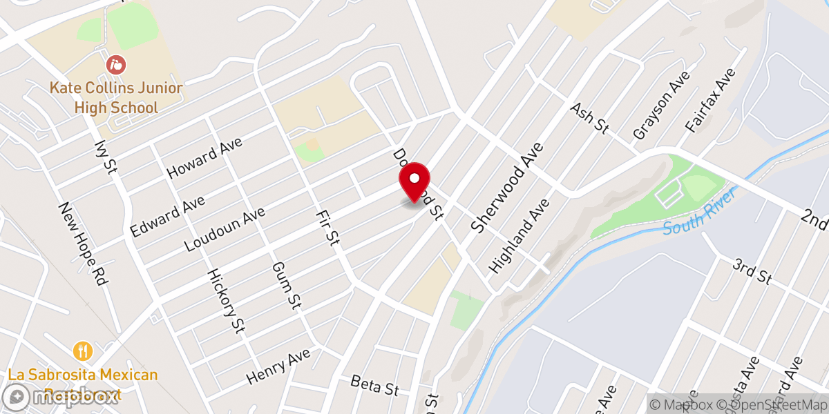 Map showing location of Advent Christian Church