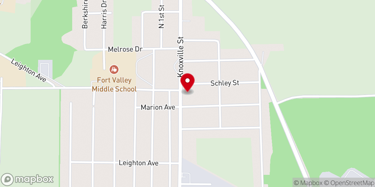 Map showing location of Mt Olive CME Annex