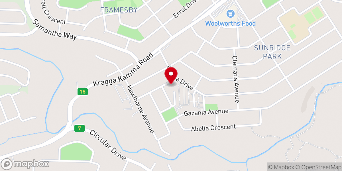 Map showing location of St Davids Congregational Church