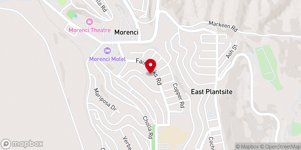 Map showing location of Holy Cross Catholic Church