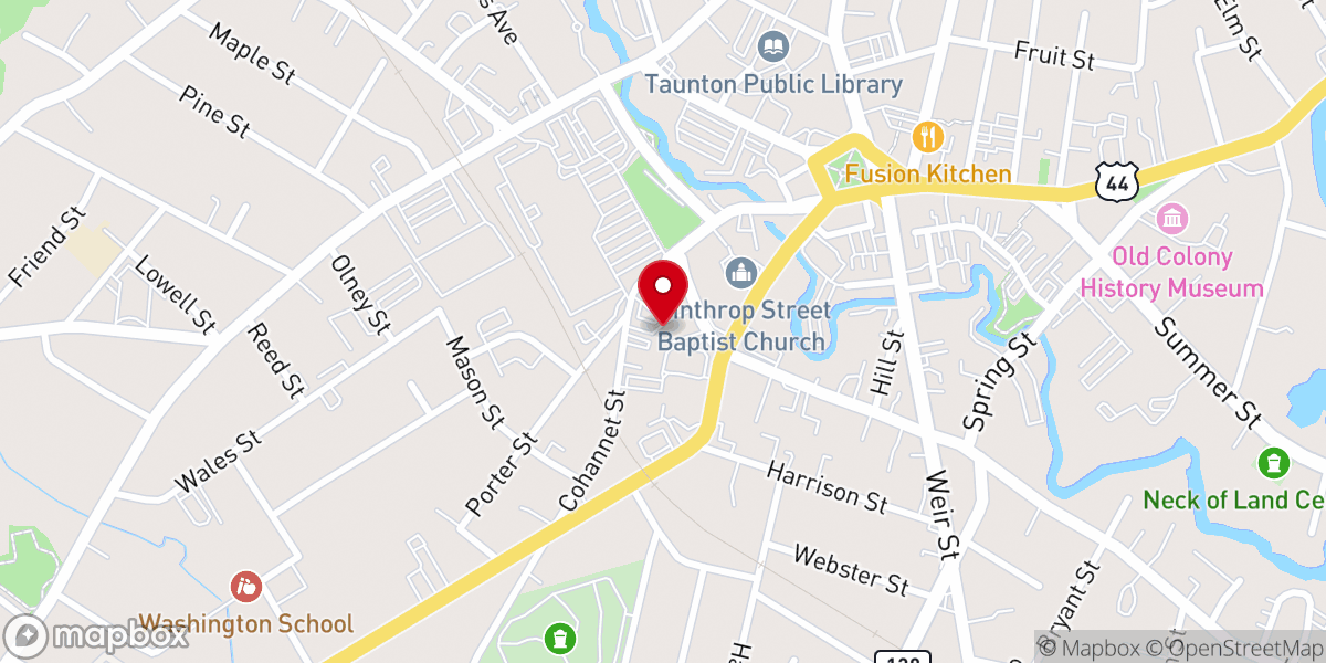 Map showing location of Our Daily Bread Kitchen