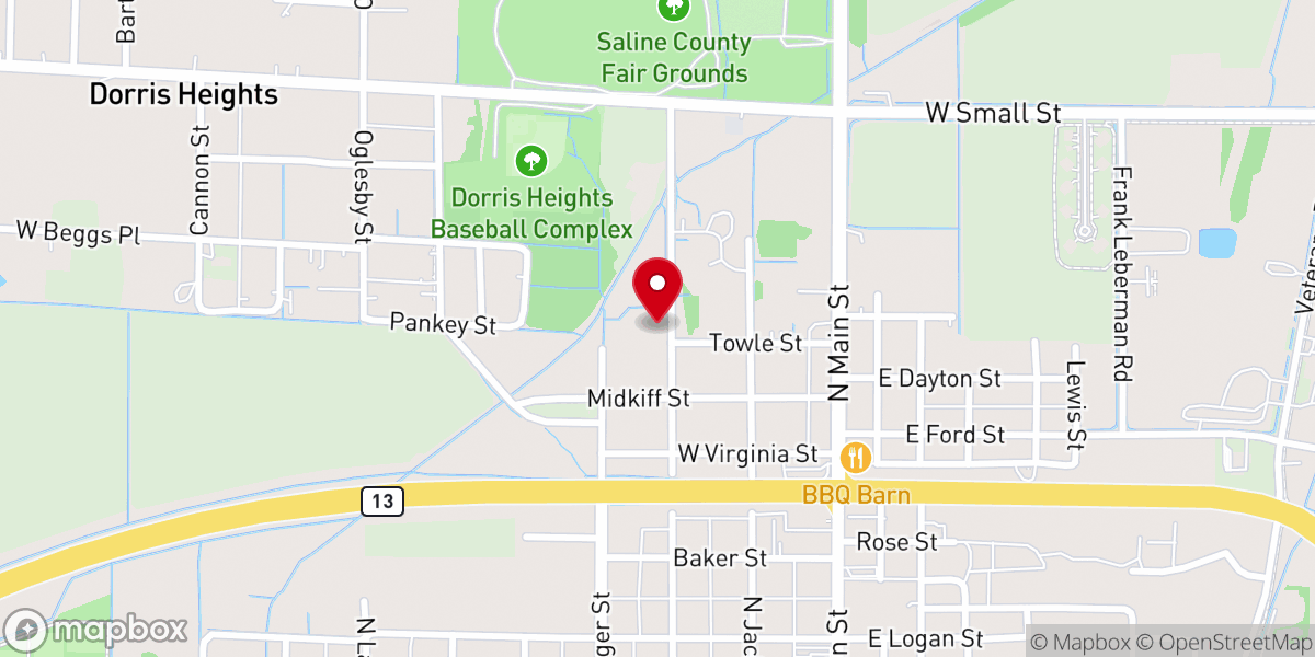 Map showing location of Christian Life Fellowship