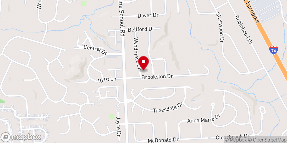Map showing location of Bethlehem Christian Families