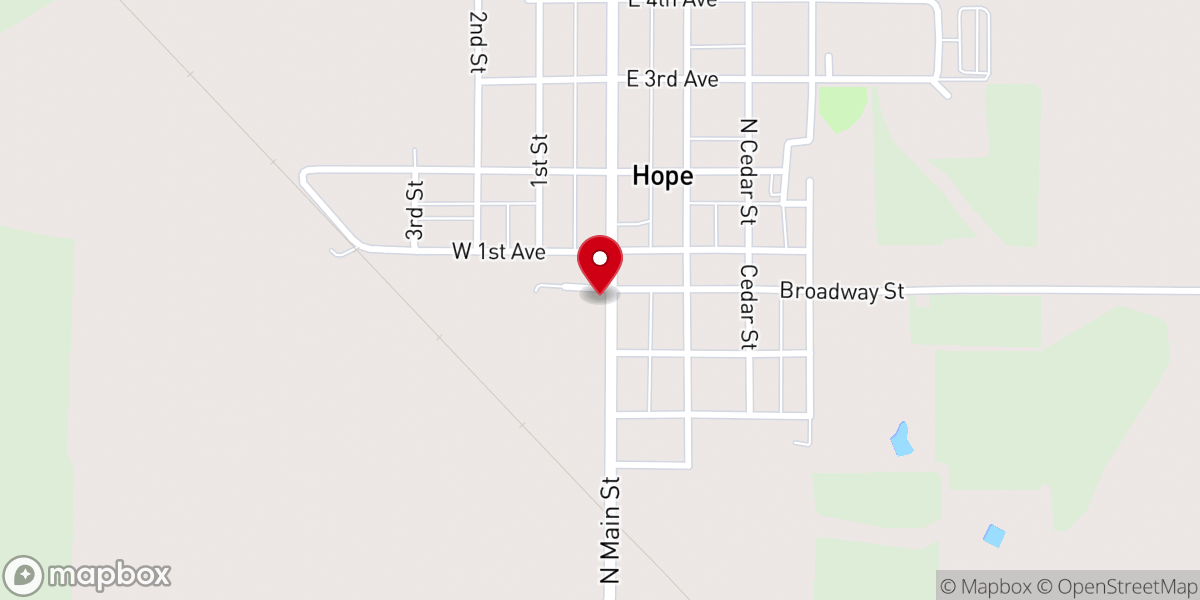 Map showing location of St. Philip Catholic Church