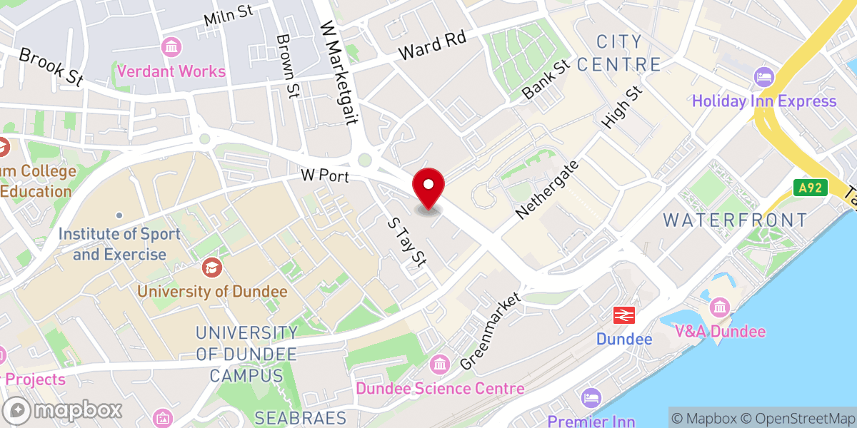 Map showing location of Winners Chapel International Dundee