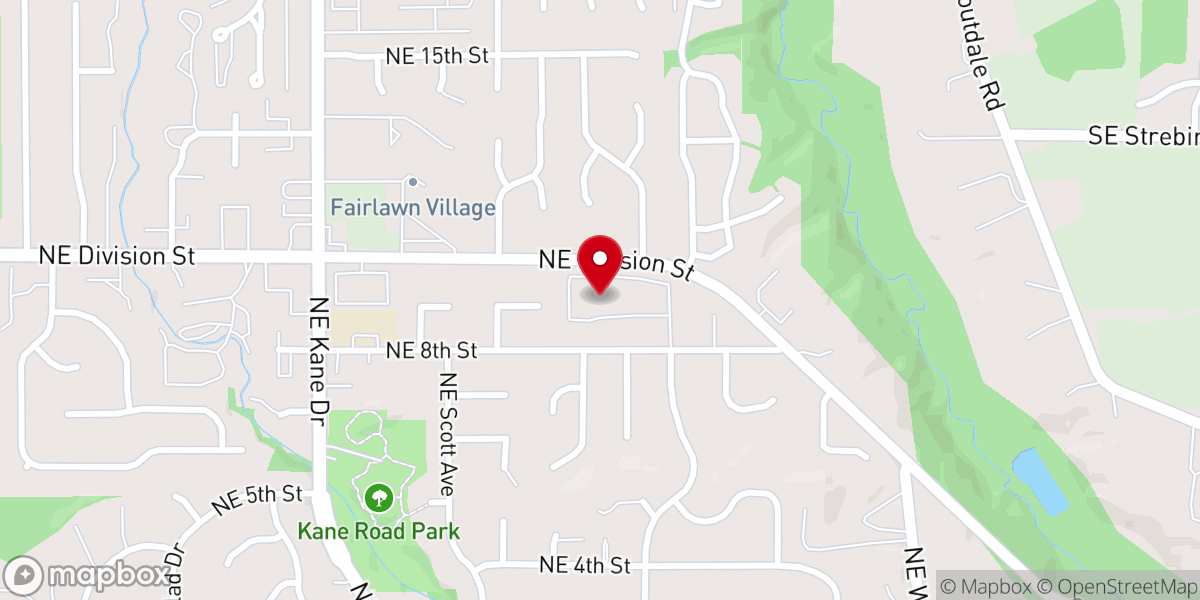 Map showing location of Greater Gresham