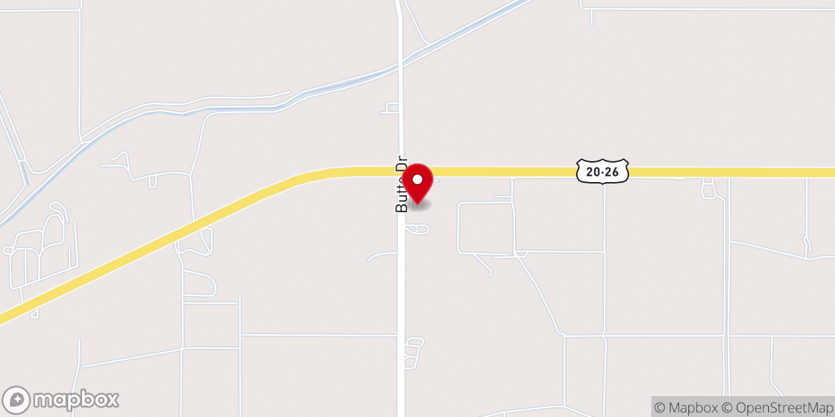 Map showing location of Malheur Butte Church