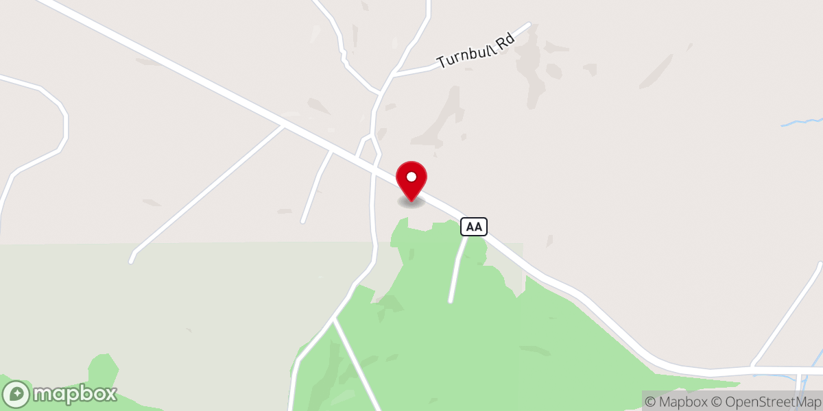 Map showing location of Glory Hill Assembly of God Church