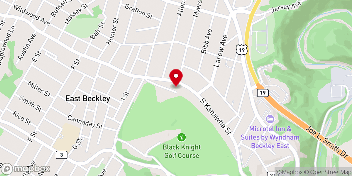Map showing location of Christ the King Anglican Church