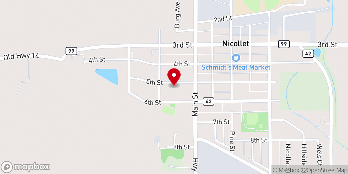 Map showing location of Catholic Church of St Paul