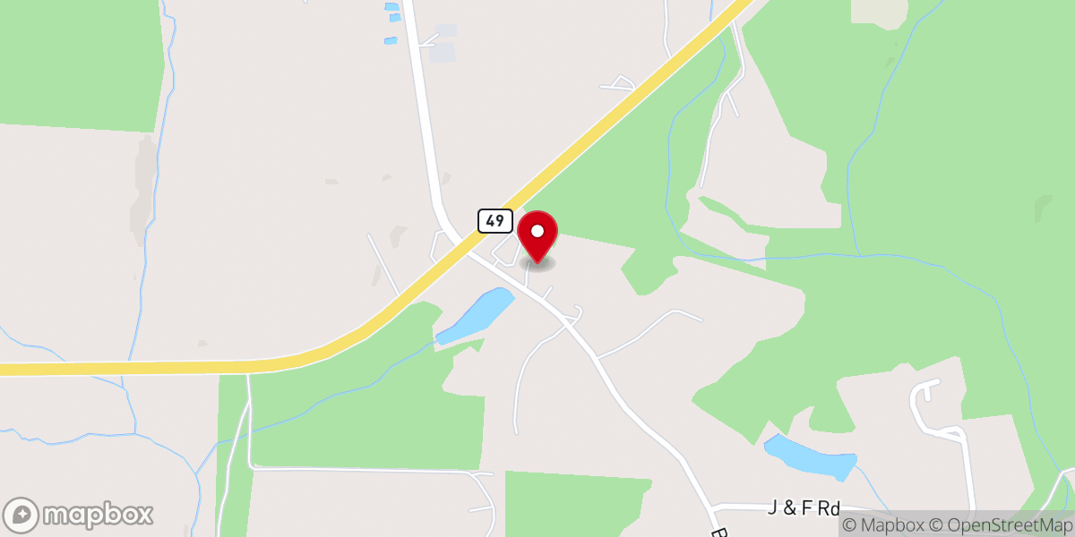 Map showing location of Taylor Grove Baptist Church