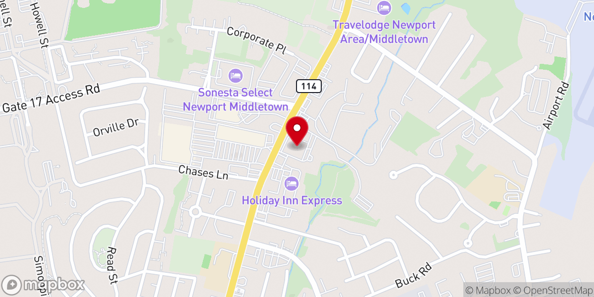 Map showing location of St. Lucy Catholic Church