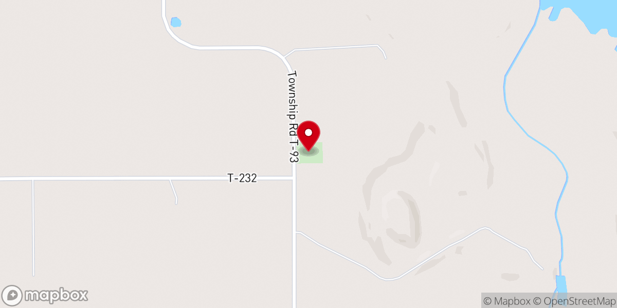 Map showing location of Zion Lutheran Church