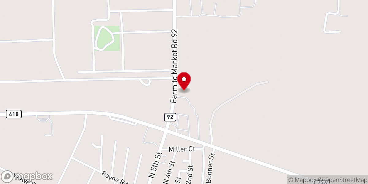 Map showing location of First Pentecostal Church