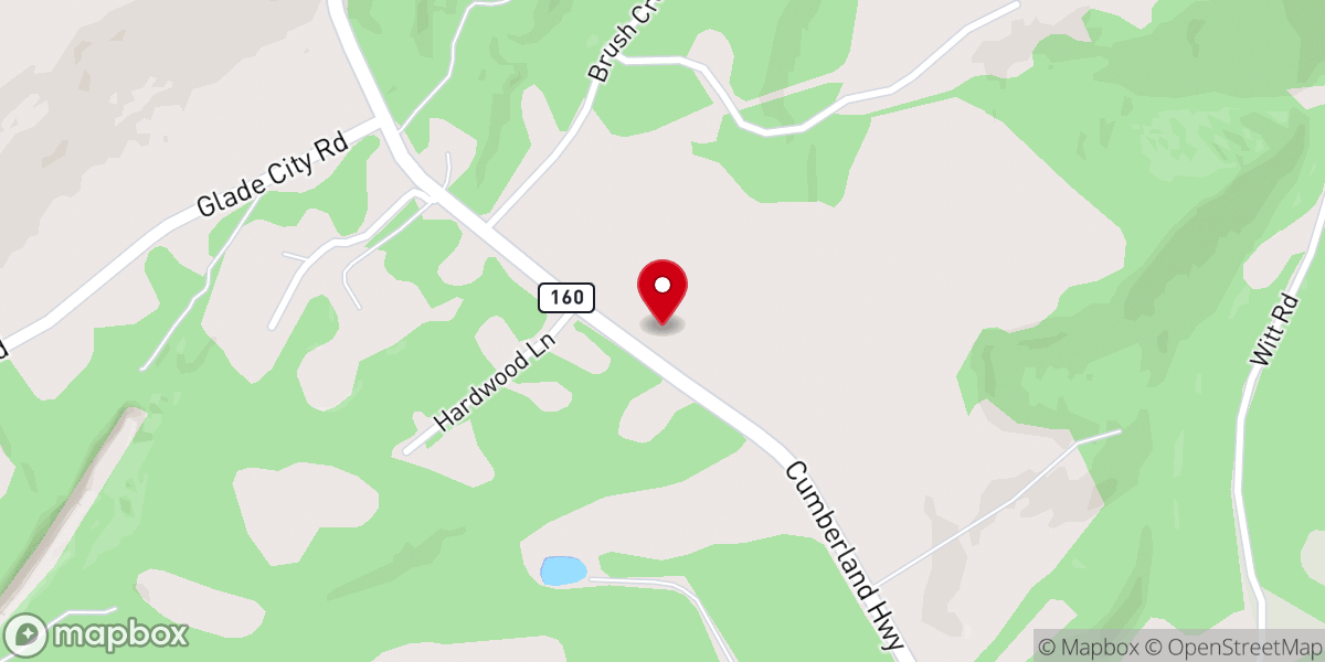 Map showing location of New Hope Church