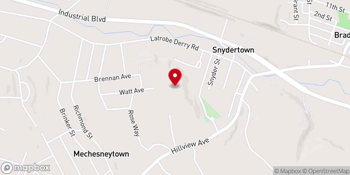 Map showing location of St Mary's Catholic Church