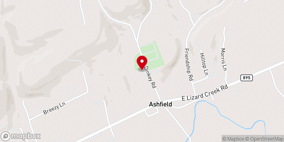 Map showing location of Dinkey Memorial Lutheran Church