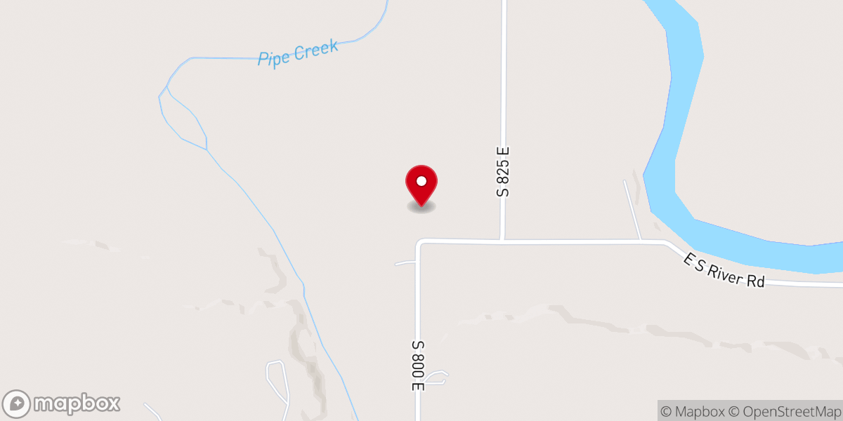Map showing location of McNeely Church