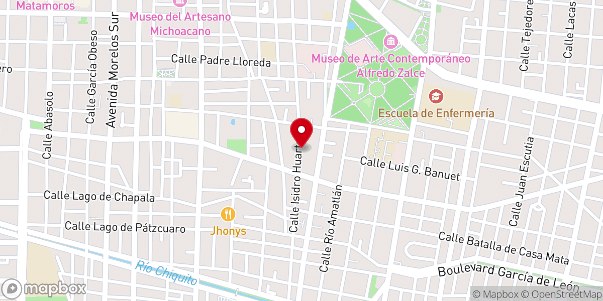 Map showing location of Parroquia de Fátima