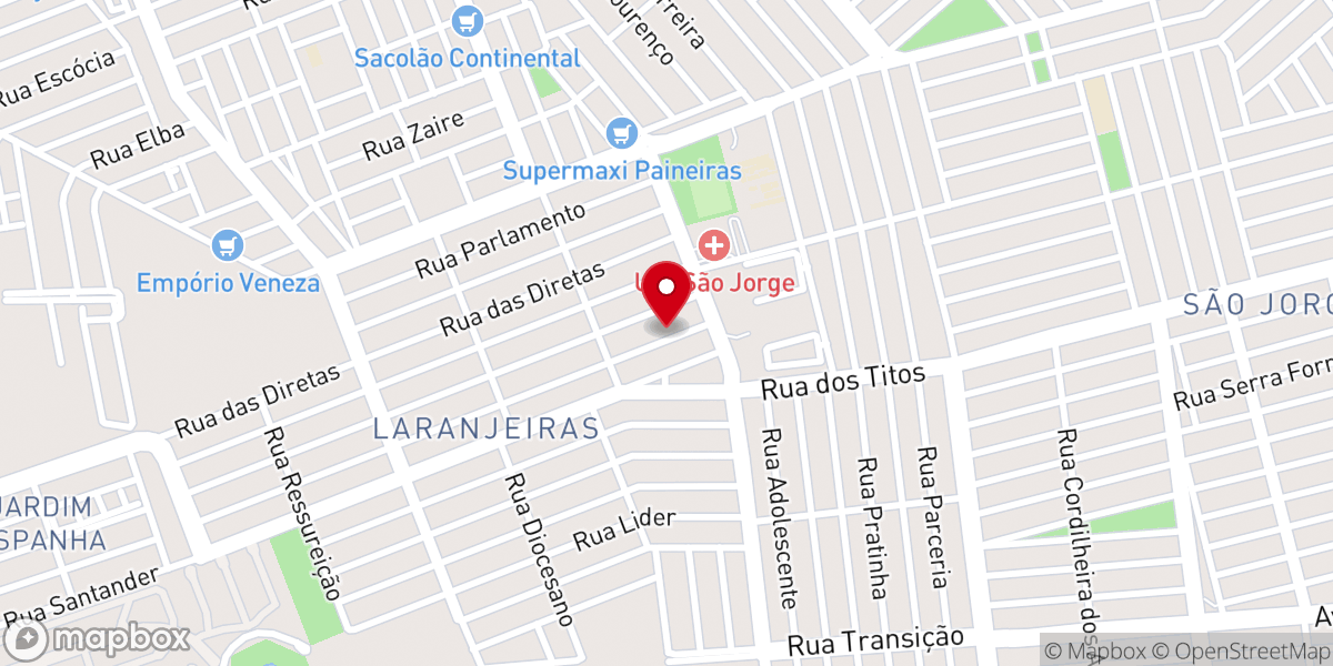 Map showing location of Igreja Pentecostal Unida no Brasil