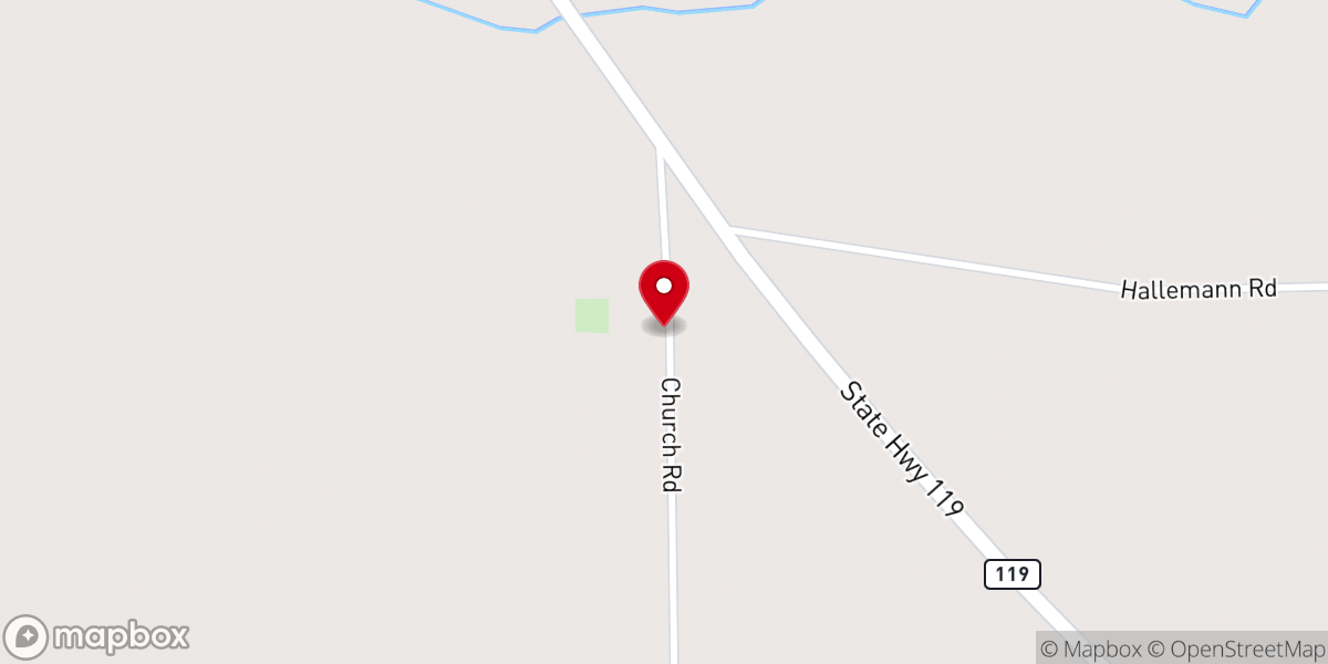 Map showing location of Saint Andrews Church