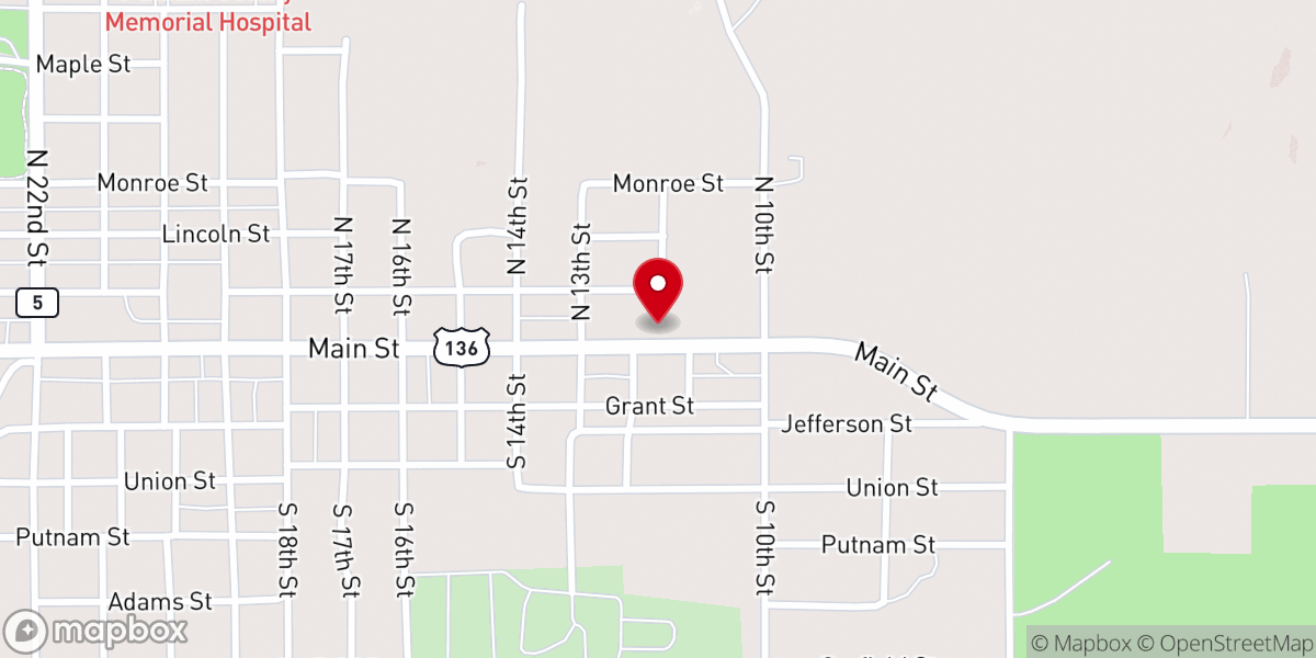 Map showing location of St Mary's Catholic Church