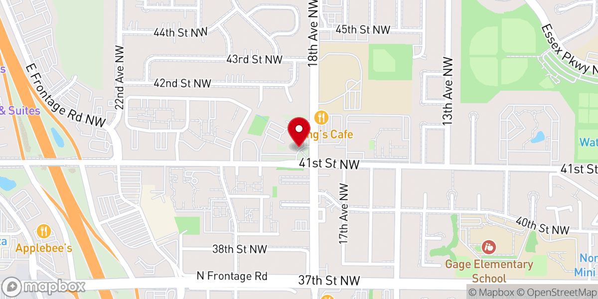 Map showing location of Pax Christi Church