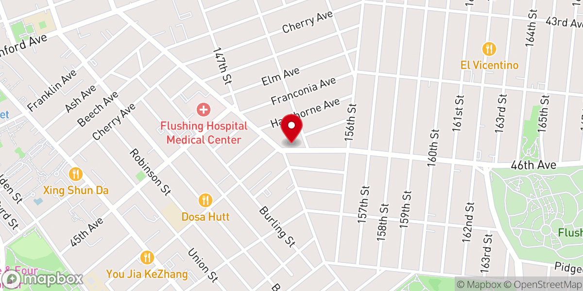 Map showing location of Queens Korean SDA Church