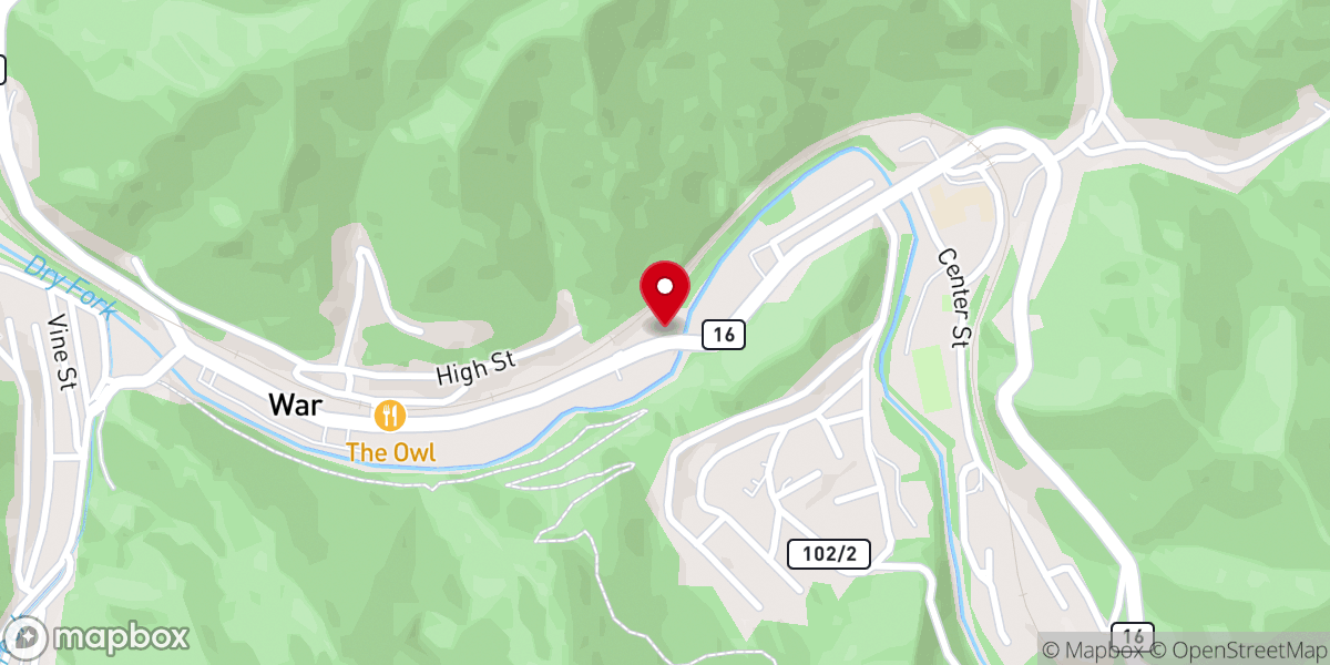 Map showing location of War Church of God