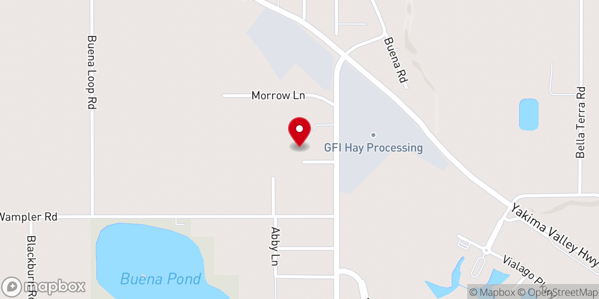 Map showing location of Buena First Baptist Church