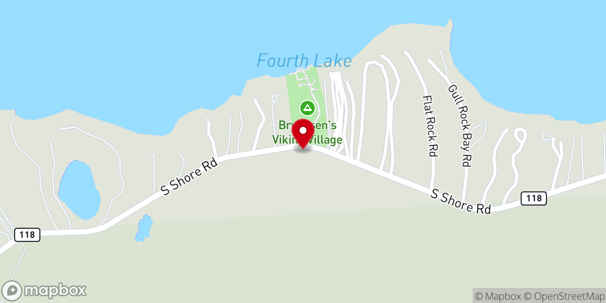 Map showing location of St. Olaf Chapel