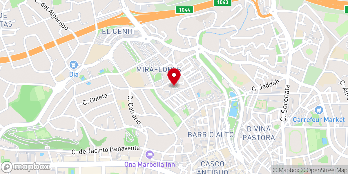 Map showing location of Plaza González Badía