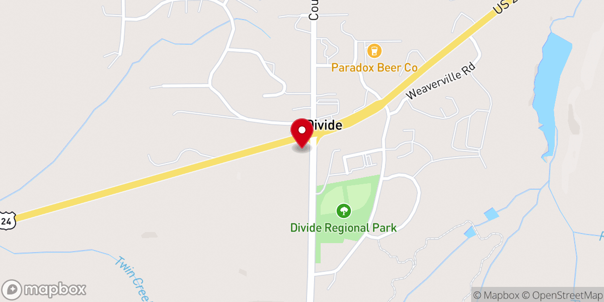 Map showing location of Gateway of Praise Worship Center