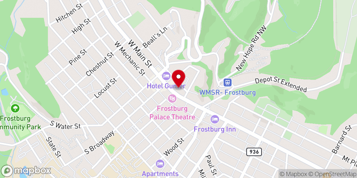 Map showing location of St. Michael Catholic Church
