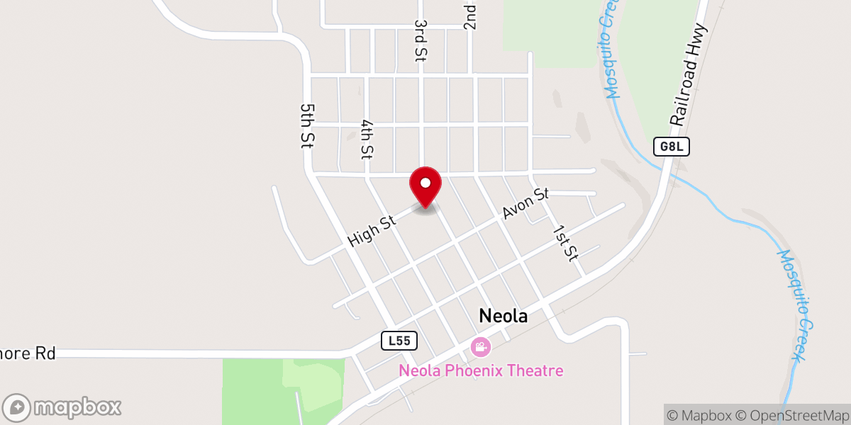 Map showing location of St Patricks Catholic Church