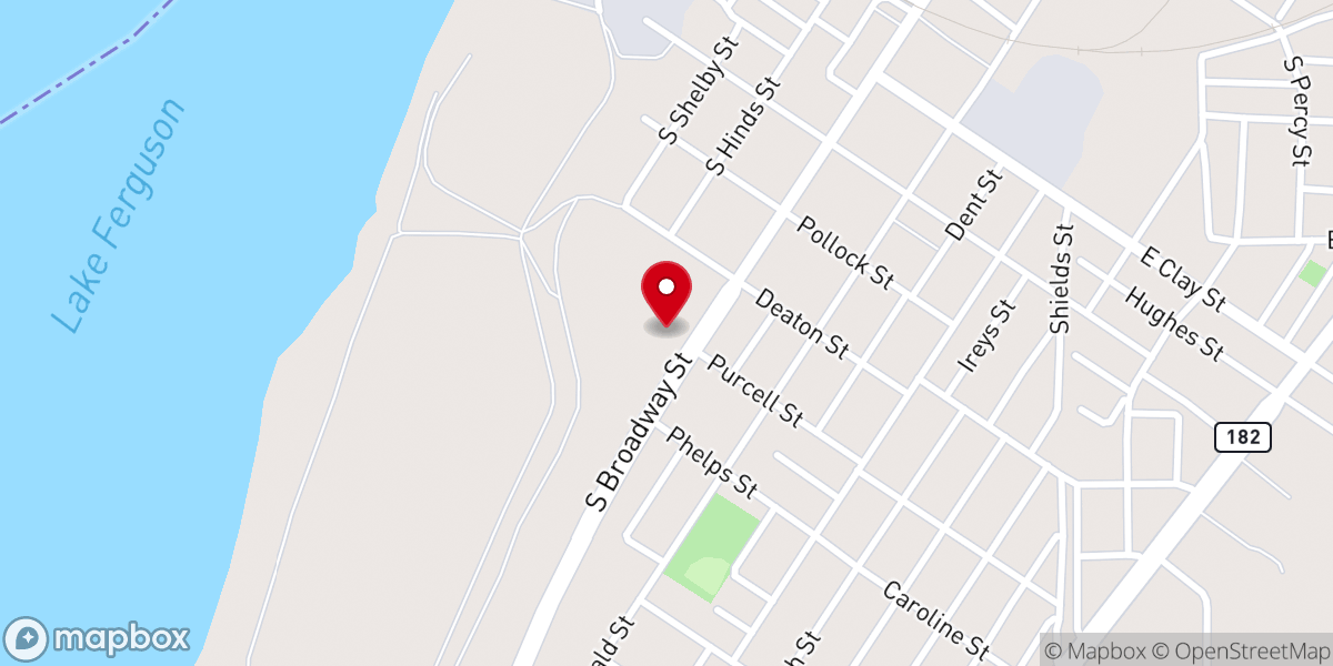 Map showing location of The Vineyard New Outreach Ministry