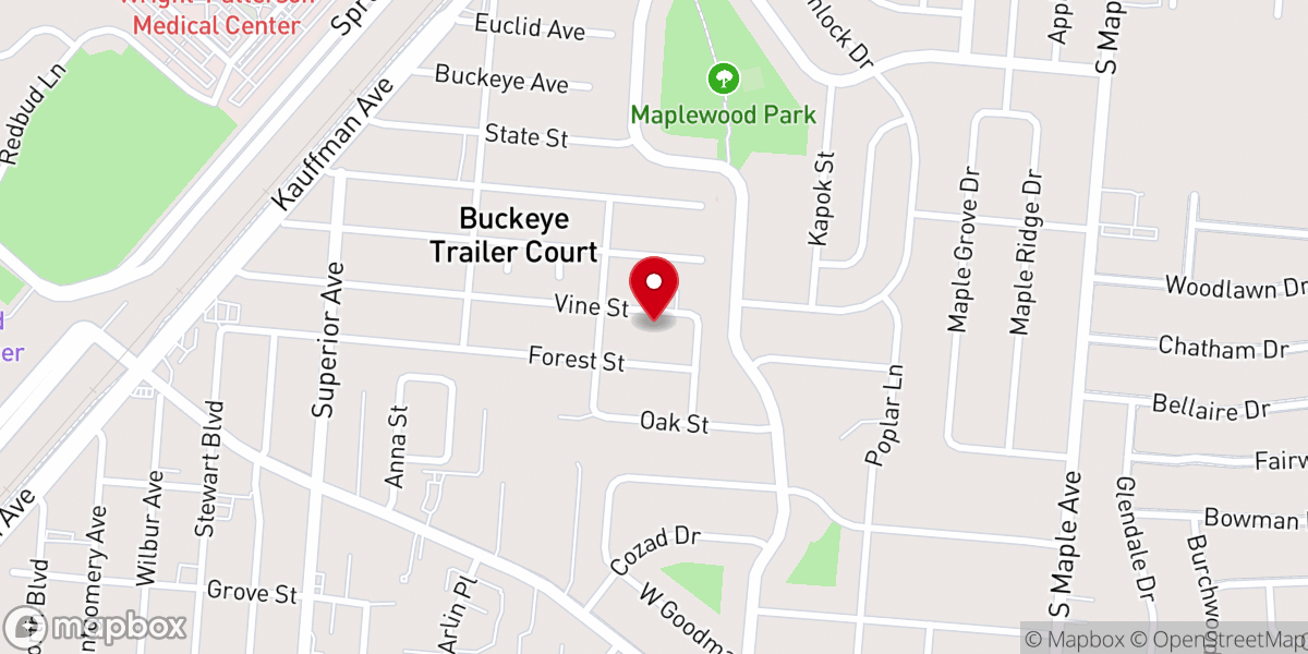 Map showing location of General Baptist Church God's House of Prayer