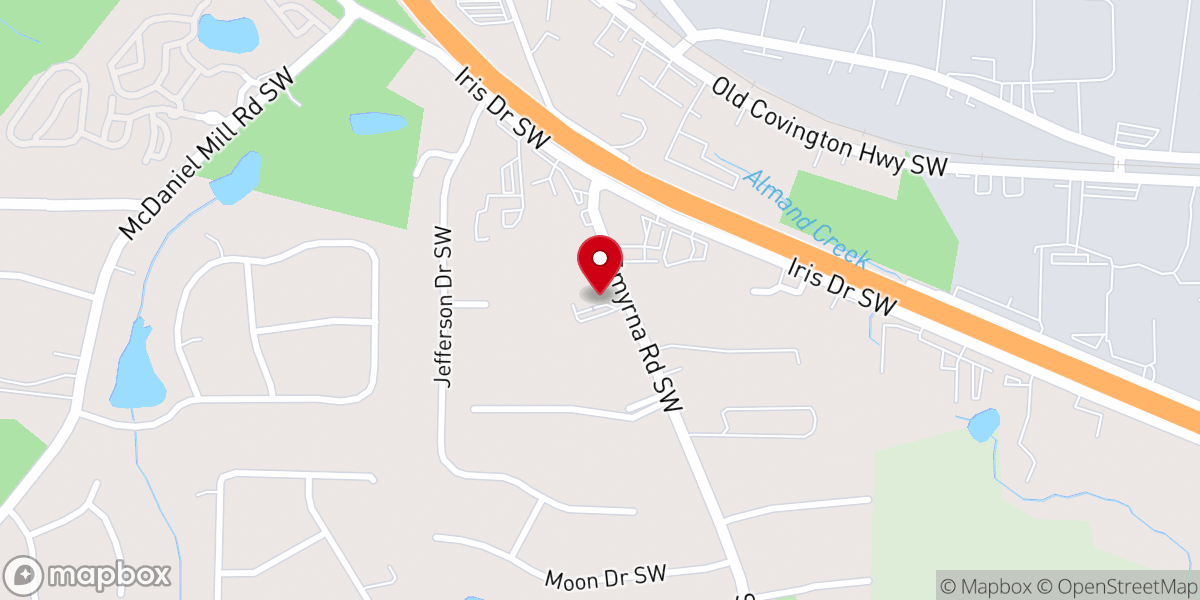 Map showing location of Rockdale Church Of Christ