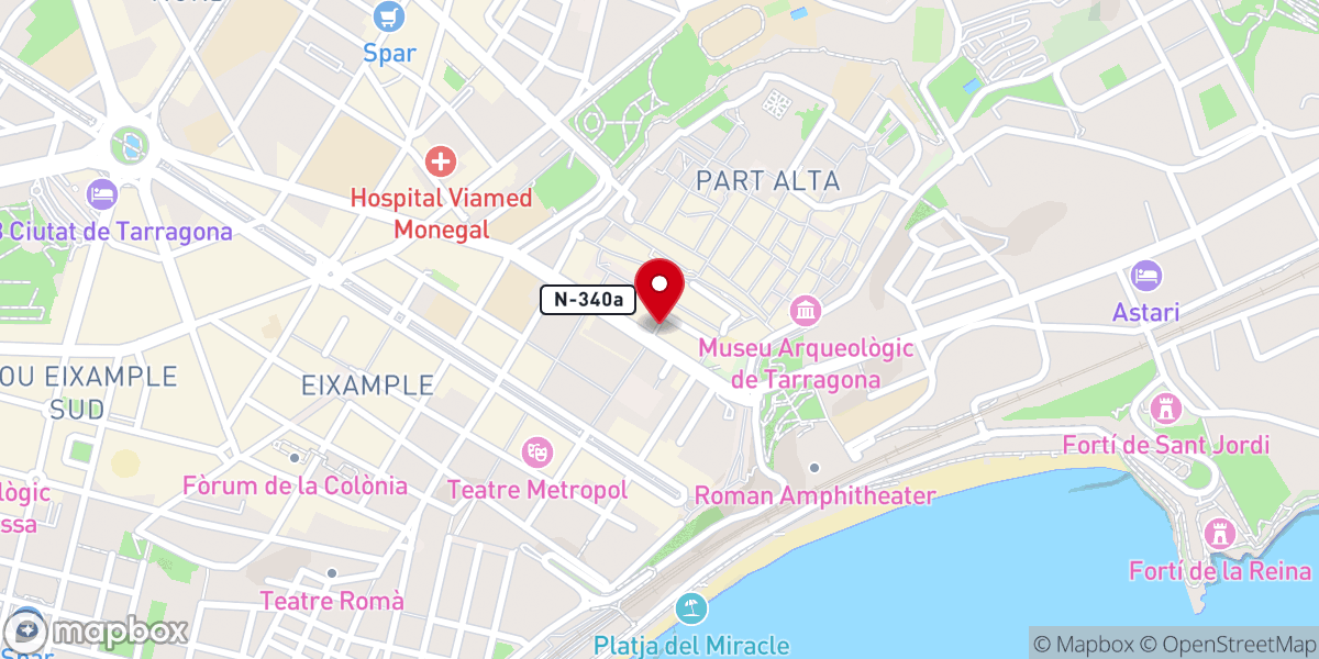Map showing location of Iglesia Adventista del Séptimo Día en Tarragona