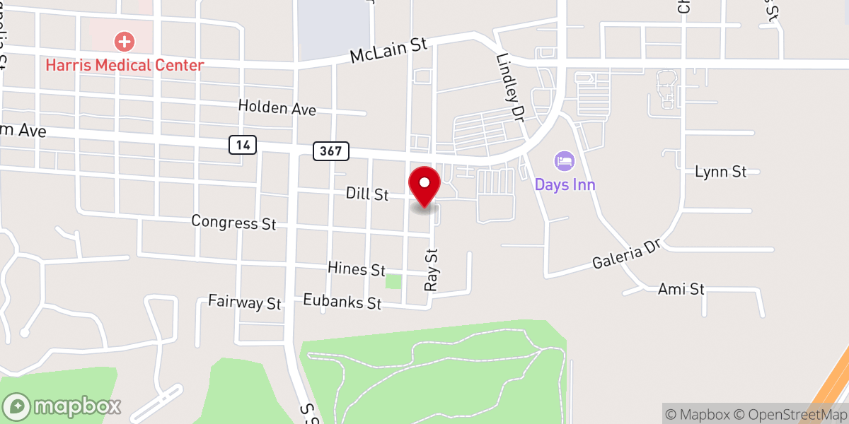 Map showing location of Newport Pentecostal Church - Food Distribution Center