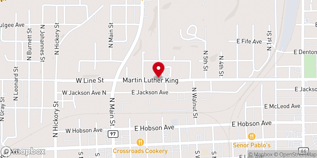 Map showing location of Led Church Inc