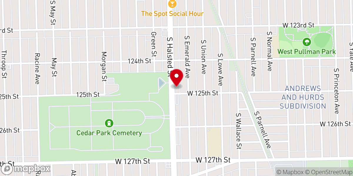 Map showing location of St Peter & Paul Catholic Church