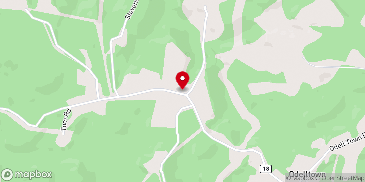 Map showing location of Beckley Chapel United Methodist