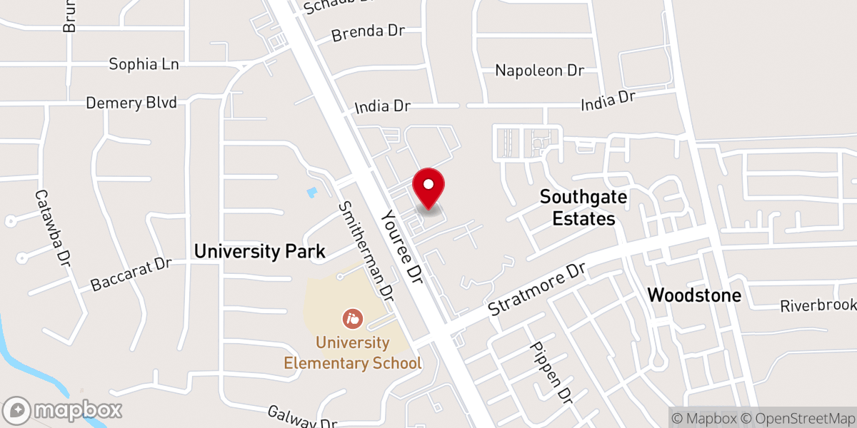 Map showing location of Gateway Church Assemblies of God