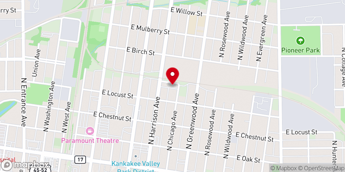 Map showing location of Friendship MB Church