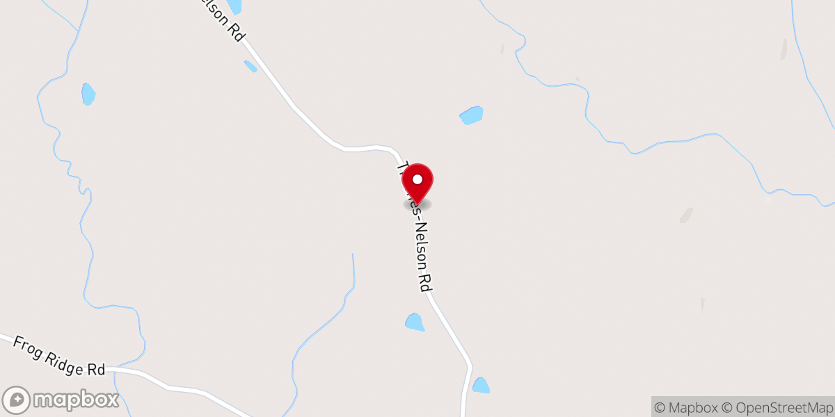 Map showing location of Oak Grove Pentecostal Church