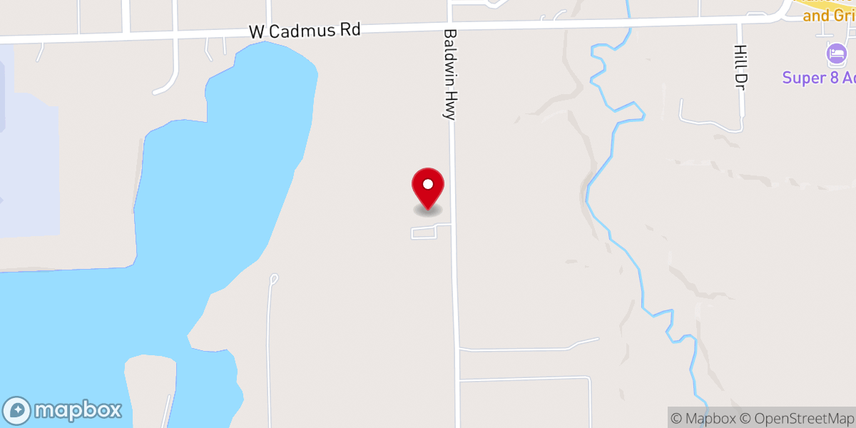 Map showing location of Turning Point Church