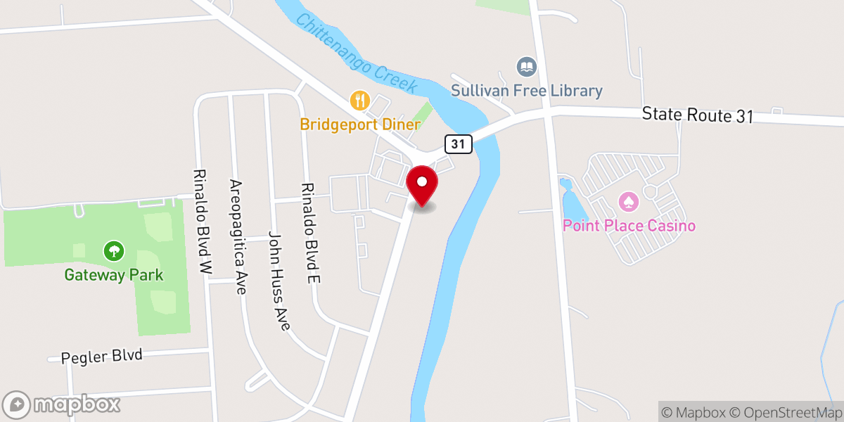 Map showing location of St Francis of Assisi of Bridgeport Church