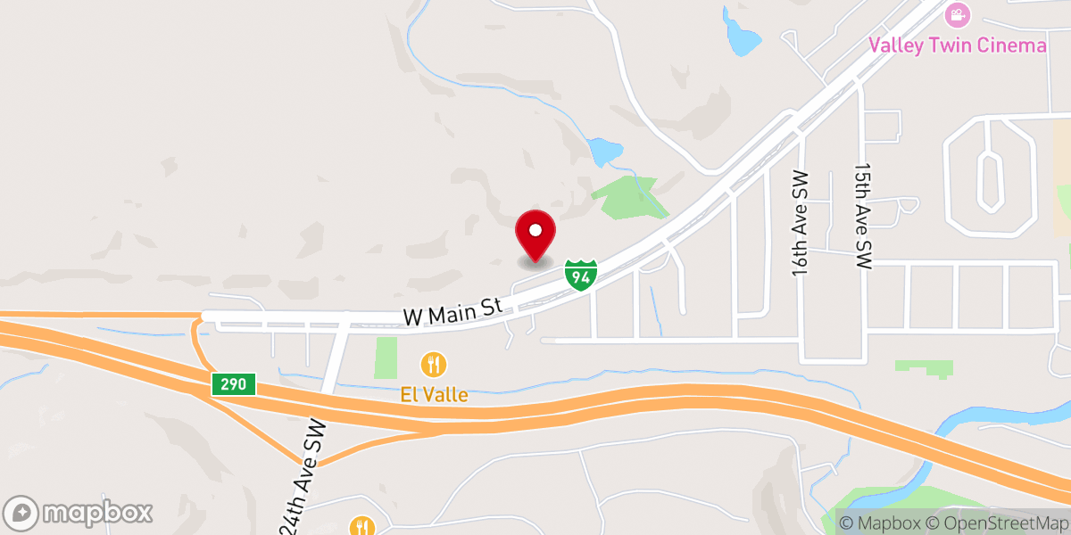 Map showing location of Grace Free Lutheran Church