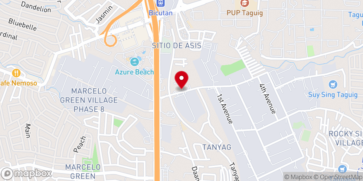 Map showing location of All for Christ Church - Taguig